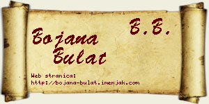 Bojana Bulat vizit kartica